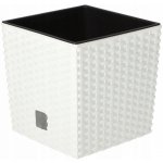 Prosperplast Květináč ratanový Rato low DRTS200L 6,8L bílý – Hledejceny.cz