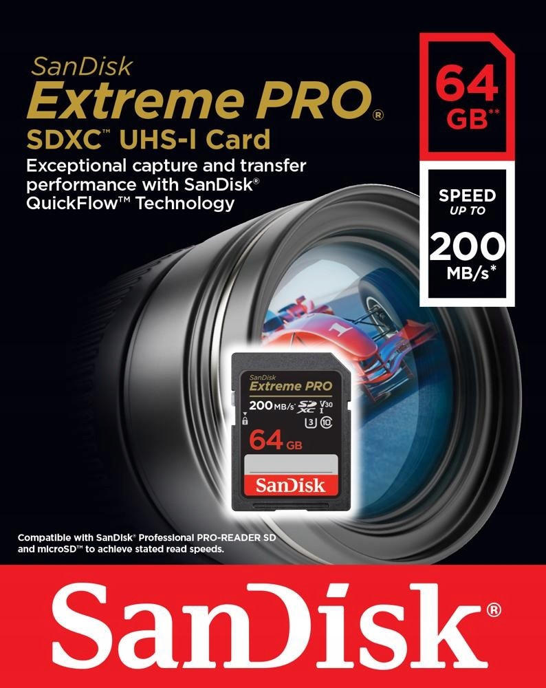 SanDisk SDXC UHS-I U3 64 GB SDSDXXU-064G-GN4IN