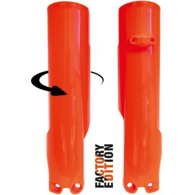 Race Tech chrániče vidlic Factory pasují na KTM SX/F 23 EXC/F 24 fluo oranž | Zboží Auto