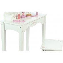 Tidlo dřevěný kosmetický stoleček bílý