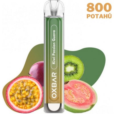 OXVA OXBAR C800 Kiwi Passion Guava 16 mg 800 potáhnutí 1 ks – Hledejceny.cz