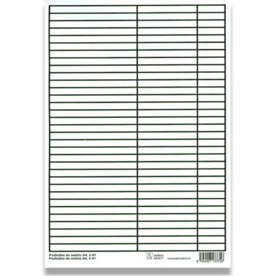 Podložka do sešitu A4 papír linka – Zboží Mobilmania