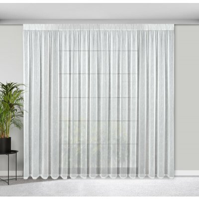 ZÁCLONA KELLY NA PÁSCE 300 X 250 CM BÍLÁ – Hledejceny.cz