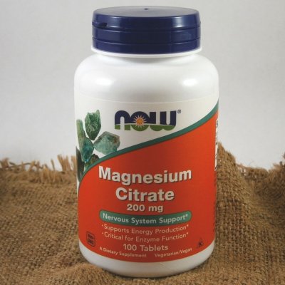 NOW Foods Magnézium citrát 200 mg 100 tablet – Hledejceny.cz
