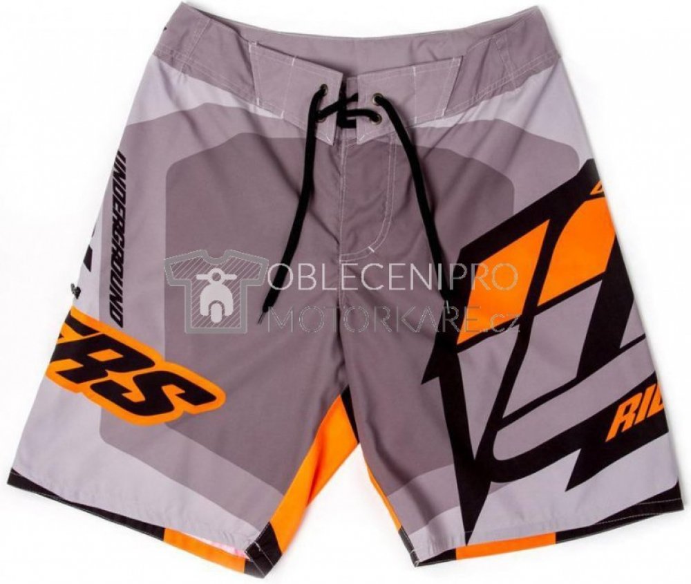 Riders LIFE Boardshorts 101 RIDERS černá šedá oranžová | Srovnanicen.cz