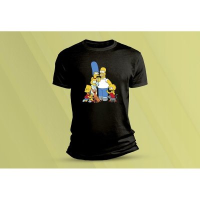 Sandratex dětské bavlněné tričko Simpsonovi černá – Sleviste.cz