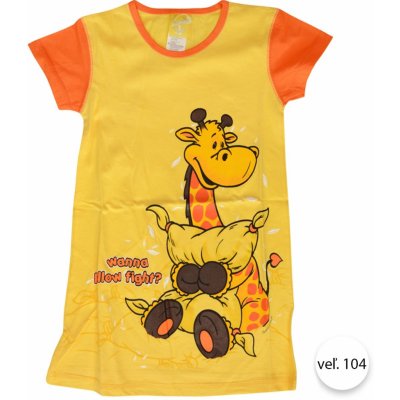 Vienetta Secret noční košile Žirafka2 žlutá – Zboží Mobilmania