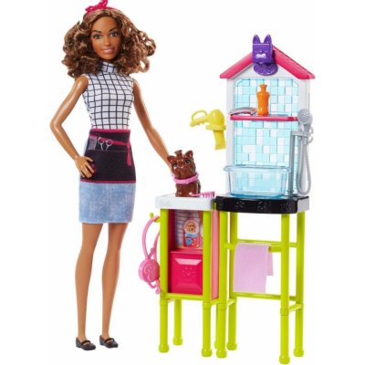 Barbie Herní set Povolání s panenkou Psí salón
