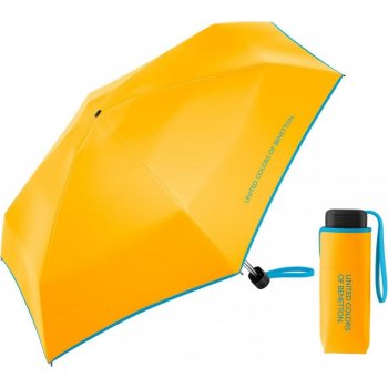 Malý skládací dámský deštník Ultra mini flat spectra yellow 56479 žlutý, Benetton