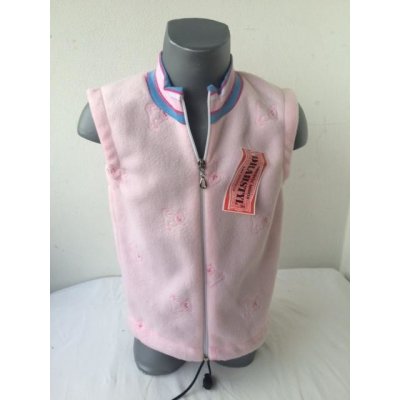 Drahstyl dívčí růžová vesta z fleasu světle růžová – Zboží Dáma