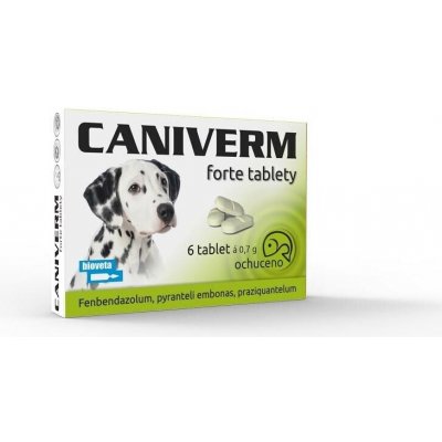 Caniverm forte 0,7 g 6 ochucených tablet – Sleviste.cz