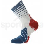 UYN Runner's Five Socks M S100318W632 white/blue poseidon/red – Hledejceny.cz