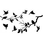 IMPOL TRADE SPNB164TS Samolepky na zeď ptáci rozměr 90 x 160 cm – Zboží Mobilmania