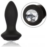 CalExotics Petite Crystal Probe černý silikonový vibrační anální šperk 9,5 x 3,2 cm – Zboží Dáma
