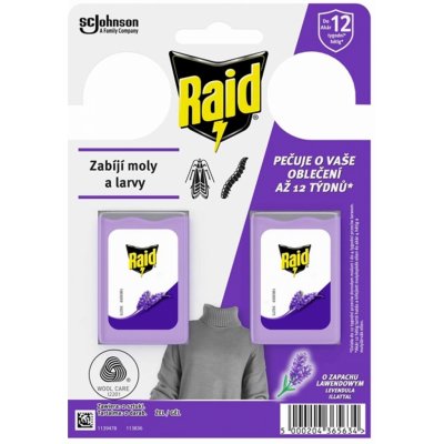 Raid háček proti šatním molům s vůní levandule 2 ks – Zboží Dáma