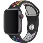 AW Sportovní řemínek na Apple Watch - Černo-barevný Šířka uchycení řemínku: 38/40/41mm, Délka řemínku: Dámský - S/M (12 - 18cm) Černo-barevný IR-AWSPRT32 – Zboží Mobilmania