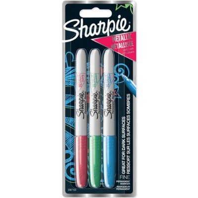 Sharpie Metallic 067103 3 ks – Zboží Mobilmania
