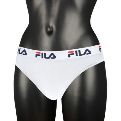 Fila WOMAN BRAZILIAN PANTIES Dámské kalhotky Bílá Tmavě modrá Červená – Zboží Mobilmania