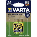 Varta Endless AA 2500 mAh 2ks 56686101402 – Zboží Živě