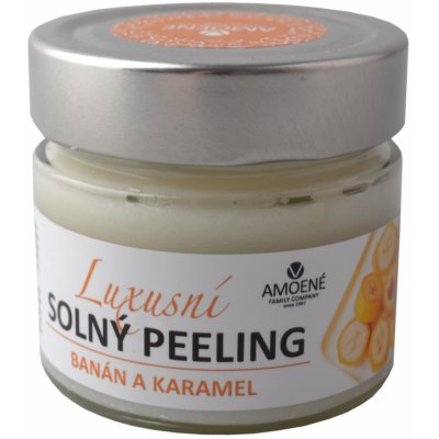 Amoené luxusní solný peeling banán a karamel 250 g – Zbozi.Blesk.cz