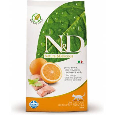 N&D GF Fish & Orange Adult Cat 1,5 kg – Zboží Mobilmania