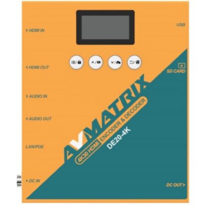 AVMatrix 4K HDMI Encoder & Decoder with Optional NDI|HX – Hledejceny.cz