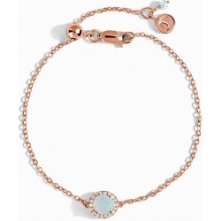 Royal Fashion náramek zlato Vermeil DR24373B-ROSEGOLD-OPAL-TOPAZ