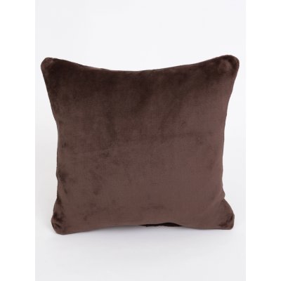 MKLuzkoviny.cz Mikroplyš Laura tmavě hnědá 40 x 40 cm – Zboží Dáma