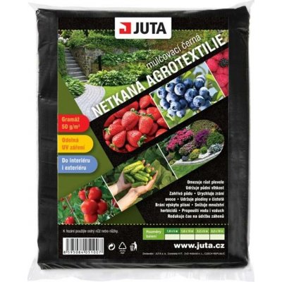 Juta mulčovací netkaná textílie 1,6 x 10 m 50 g/m² černá – HobbyKompas.cz