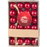 MagicHome Baňky Vánoce 24 ks sada červené na vánoční stromeček 3 cm – Hledejceny.cz