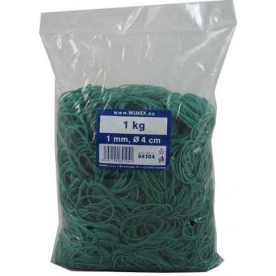 Gumičky stahovací průměr 4 cm, tloušťka 1 mm, zelené, 1 kg – Hledejceny.cz