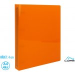 LUMA Pořadač A4 40 mm 4 kroužkový oranžový – Zboží Živě
