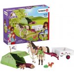 Schleich 42533 Sarah s koníkem a zvířátky kempují – Hledejceny.cz