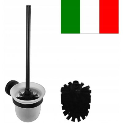 Sapho DARK WC štětka nástěnná, miska mléčné sklo, 104113010 – Hledejceny.cz