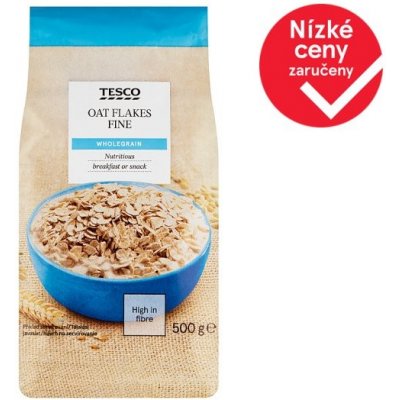 Tesco Celozrnné ovesné vločky jemné 500g