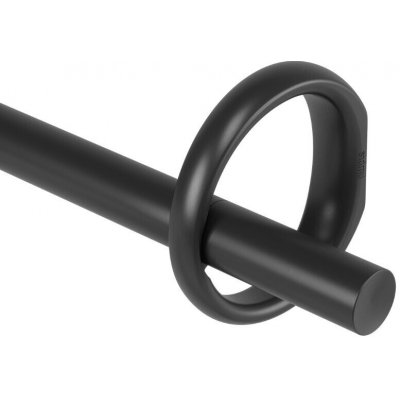 Jednoduchá garnýž Umbra Ringlet černá, nastavitelná do obýváku a ložnice 107–305 cm – Hledejceny.cz