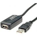 Roline 12.04.1091 Prodlužovací adaptér USB 2.0 aktivní 15m/ černý