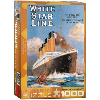 EuroGraphics White Star Line Titanic 1000 dílků – Zbozi.Blesk.cz