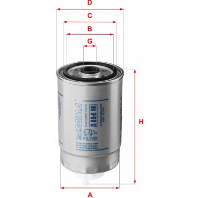 Palivový filtr SOFIMA S 0H2O NR – Zbozi.Blesk.cz