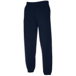 Fruit of the Loom pánské tepláky s elastickými manžetami Temně modrá – Zboží Dáma