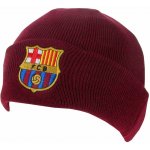 FC Barcelona Pletená zimní čepice FC Barcelona vínová vyšívaný znak – Hledejceny.cz