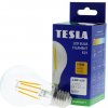 Žárovka Tesla LED žárovka FILAMENT RETRO BULB, E27, 4,2W, 230V, 470lm, 25 000h, 2700K teplá bílá, 360st,čirá