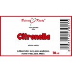 Bylinné kapky Citronella 100 % přírodní silice esenciální éterický olej 10 ml – Hledejceny.cz