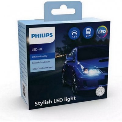 Philips Ultinon Pro3021 HL H4-LED P43t 12/24V 21W 11342U3021X2 2 ks – Sleviste.cz