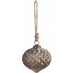 Clayre & Eef Skleněná vánoční ozdoba Éclat Bronze XS - 8*8 cm – Hledejceny.cz