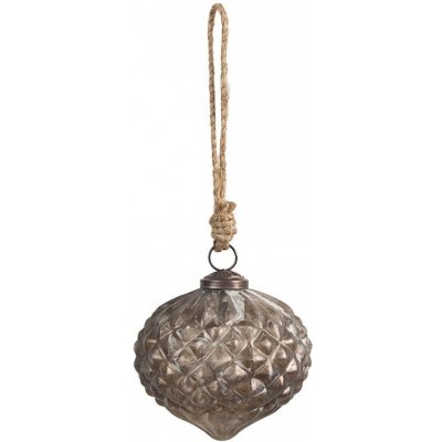 Clayre & Eef Skleněná vánoční ozdoba Éclat Bronze XS - 8*8 cm – Hledejceny.cz