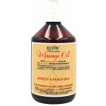 Eco U Eco-U masážní olej s broskví a meruňkou 500 ml – Sleviste.cz