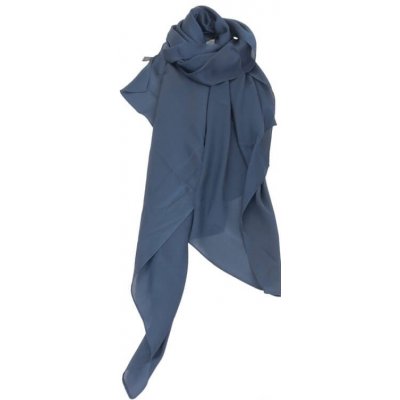 Classic Scarf modrá hedvábná šála – Zboží Dáma