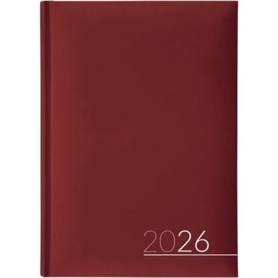 lamino A5 Denní 2026 bordó – Zboží Dáma