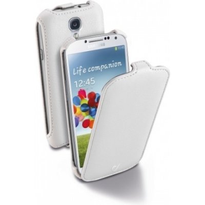 Pouzdro CellularLine Flap otevírací Samsung Galaxy S4 i9505 bílé